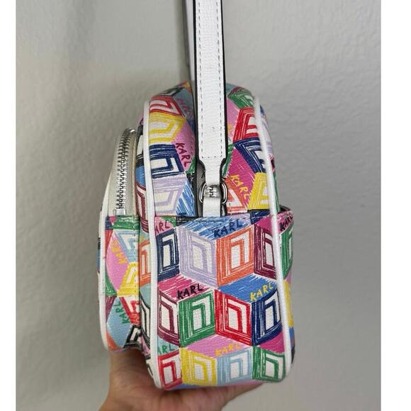 Karl Lagerfeld Valette Multicolored Crossbody Handbag - Picture 10 of 11